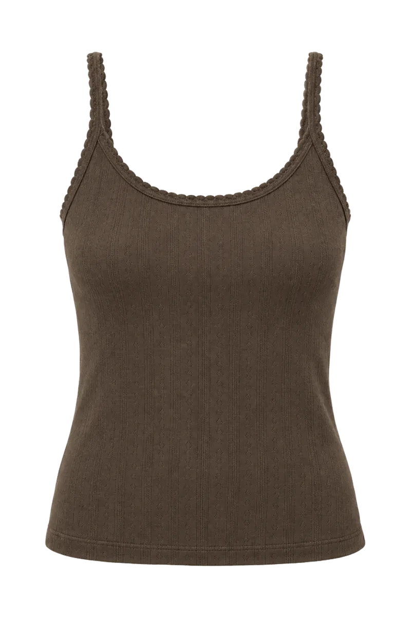 Organic Pointelle Tank