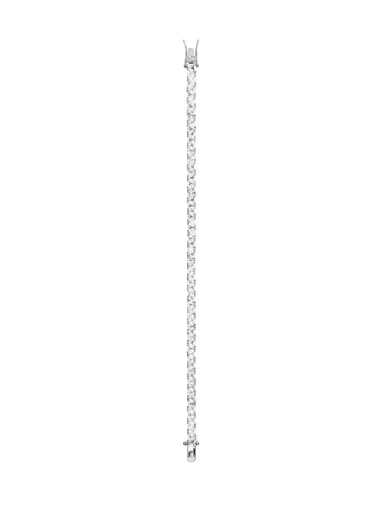 PETITE THEODORA RIVIÈRE BRACELET IN LAB WHITE SAPPHIRE, STERLING SILVER