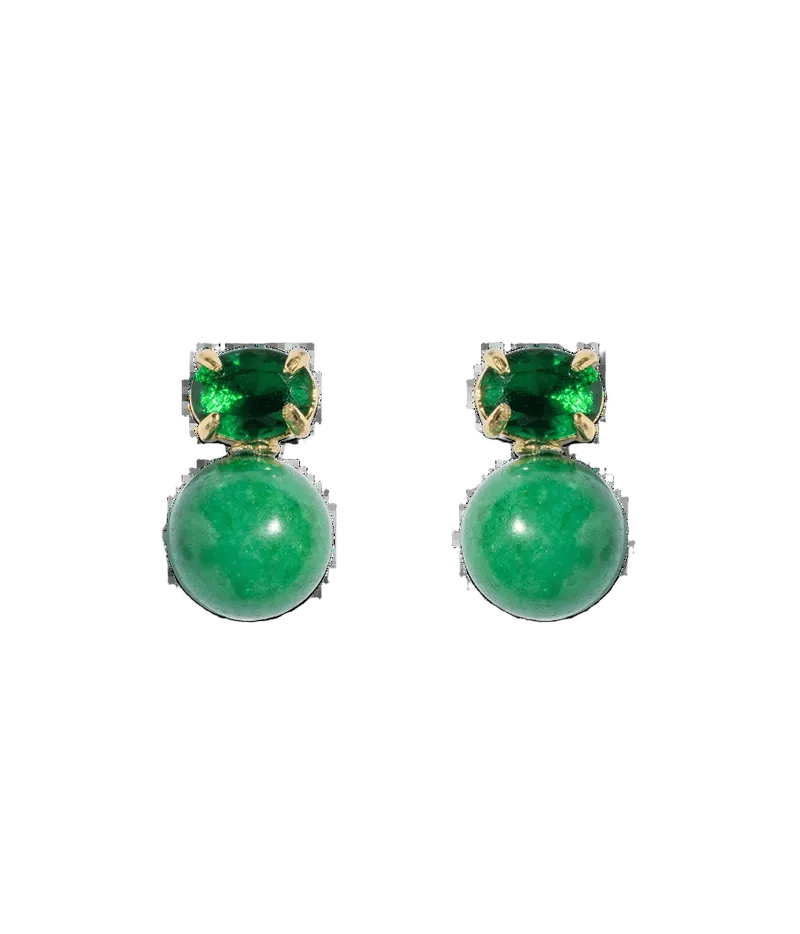 Sabine Studs in Green