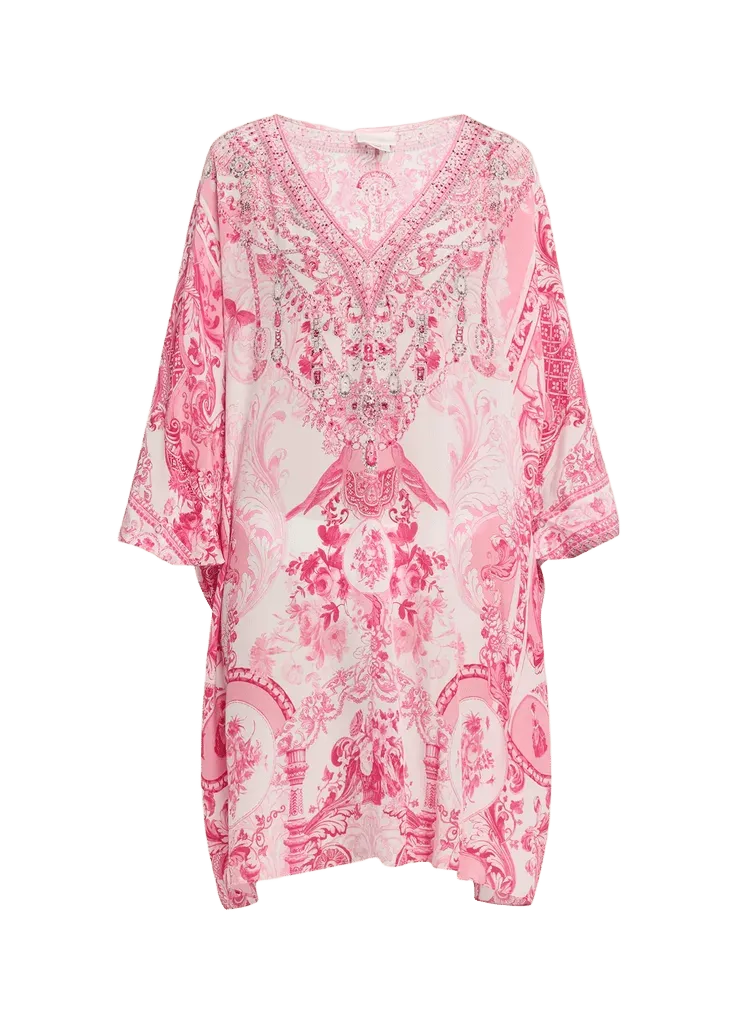 Camilla Livin La Vida Rosa Short Kaftan Coverup