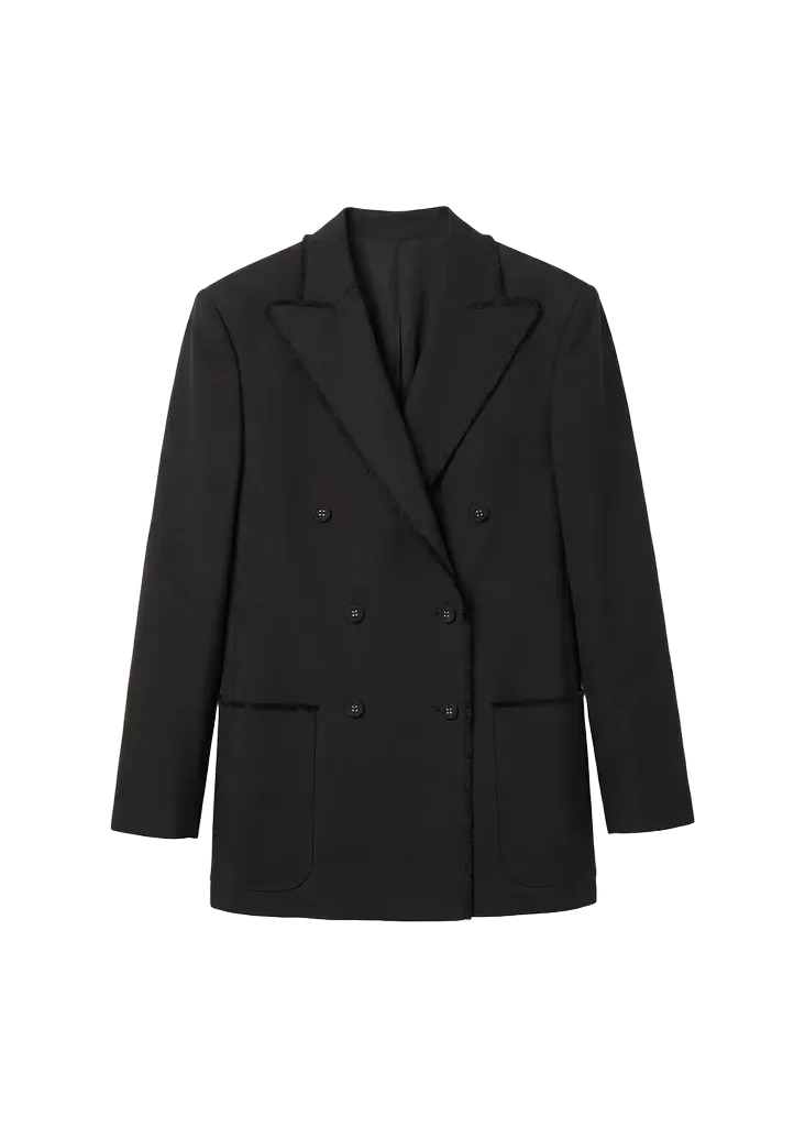 Double-Breasted Virgin Wool Jacket