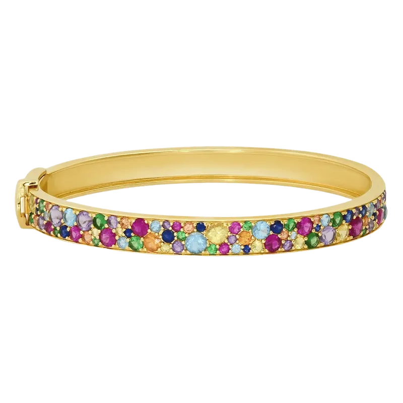 Multi Colored Cluster Bangle