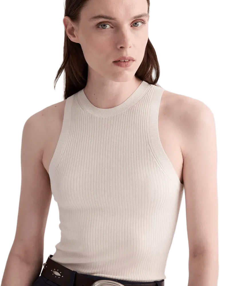 Port Tank in Viscose Silk