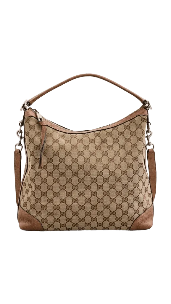 Gucci Canvas Miss GG Large Hobo Bag