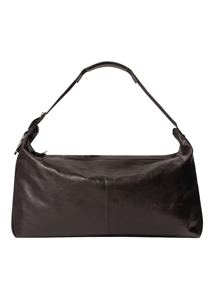 BERLINGOT 72H WEEKEND BELTED BAG IN PAPER LUX LEATHER