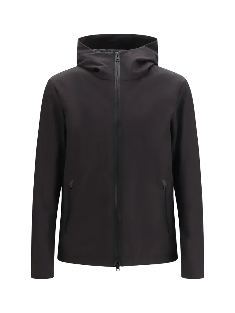 Woolrich Pacific Hooded Jacket — Black