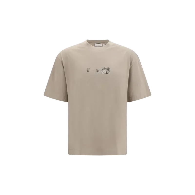 Off-White Spices Arrow T-shirt — Beige