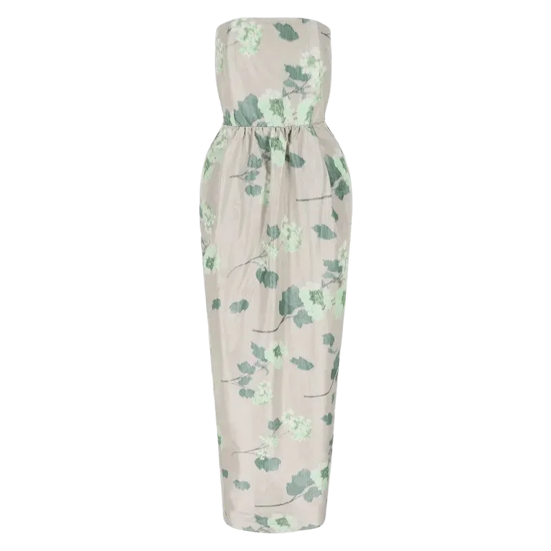 Lena Dress in Chine Hydrangea