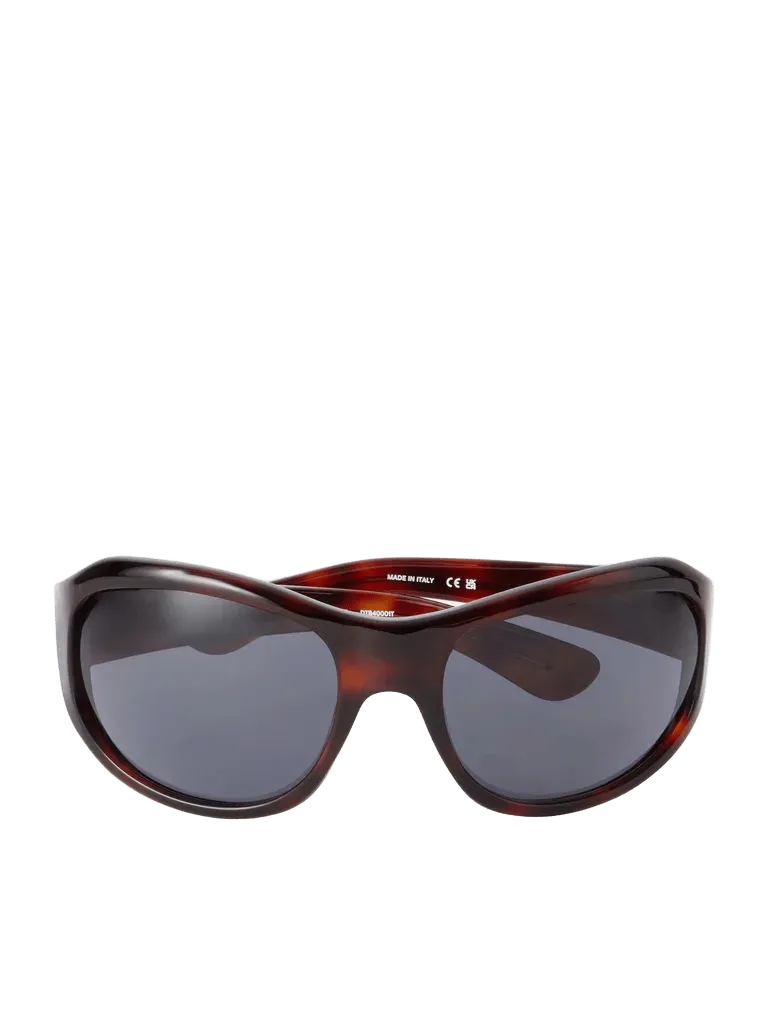 The Atlas round-frame tortoiseshell acetate sunglasses - tortoiseshell - One Size