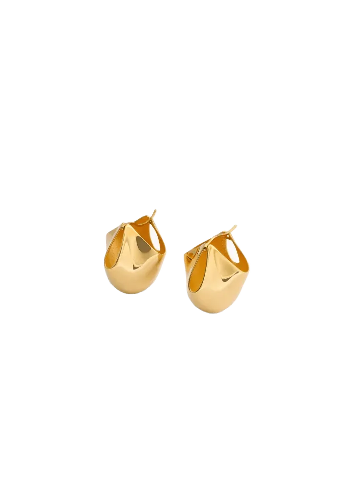 Medium Lotus Earrings