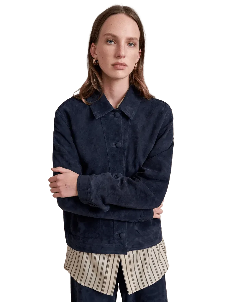 Suede Cropped Val Jacket