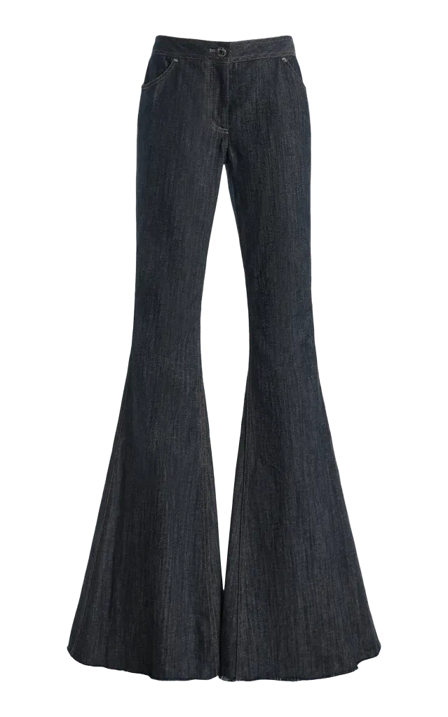 Exclusive Low-Rise Flared Jeans