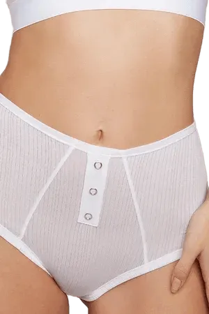 Whipped High Rise in White