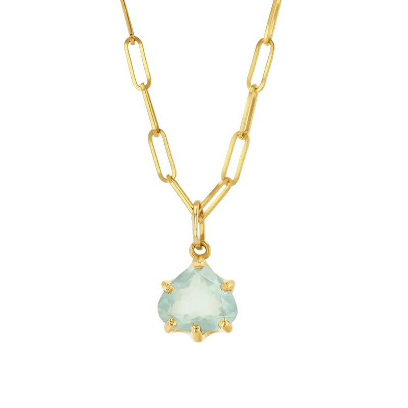 Aquamarine Pear Shaped Charm