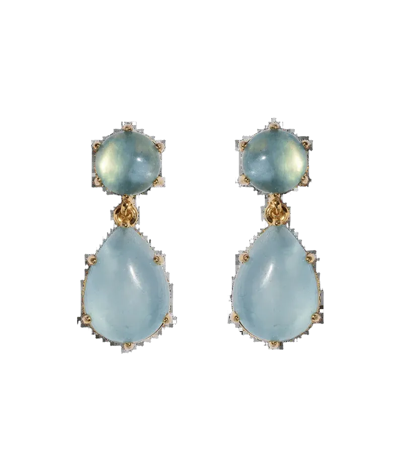 Elia Drop Earrings in Aquamarine