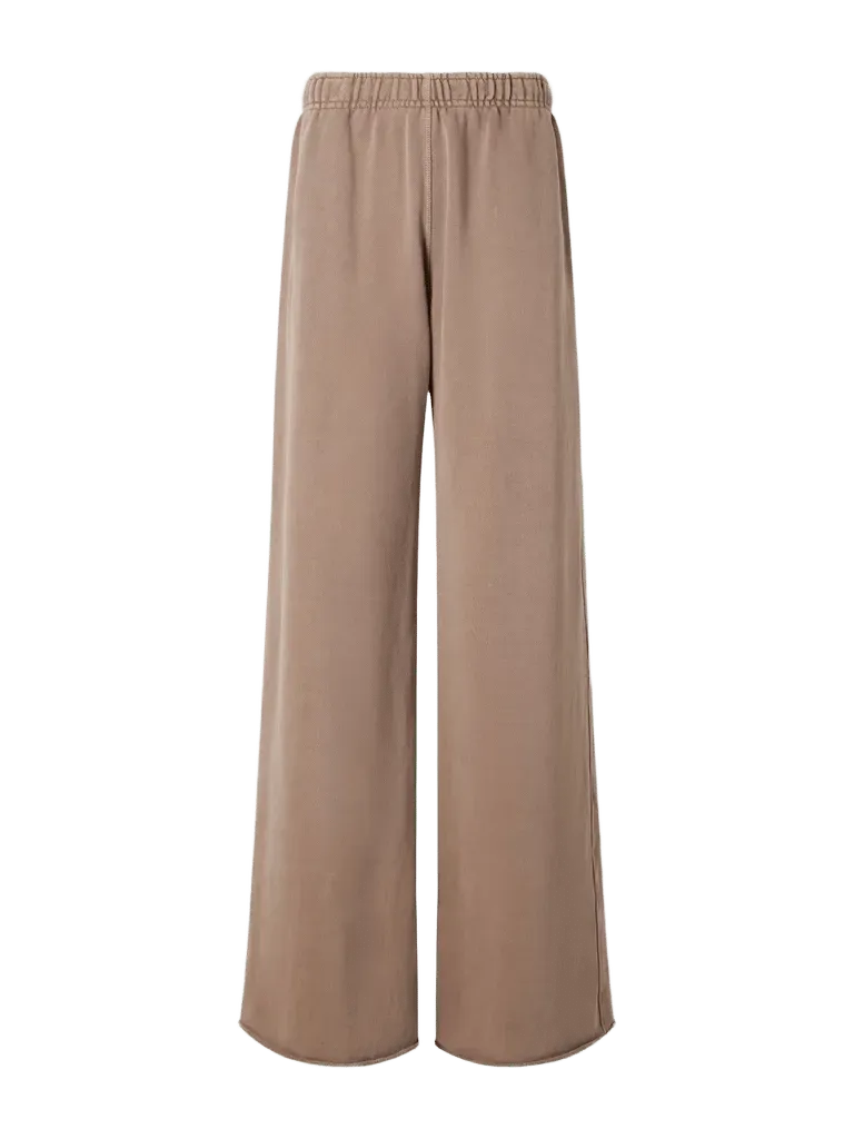 Cotton-jersey wide-legs sweatpants