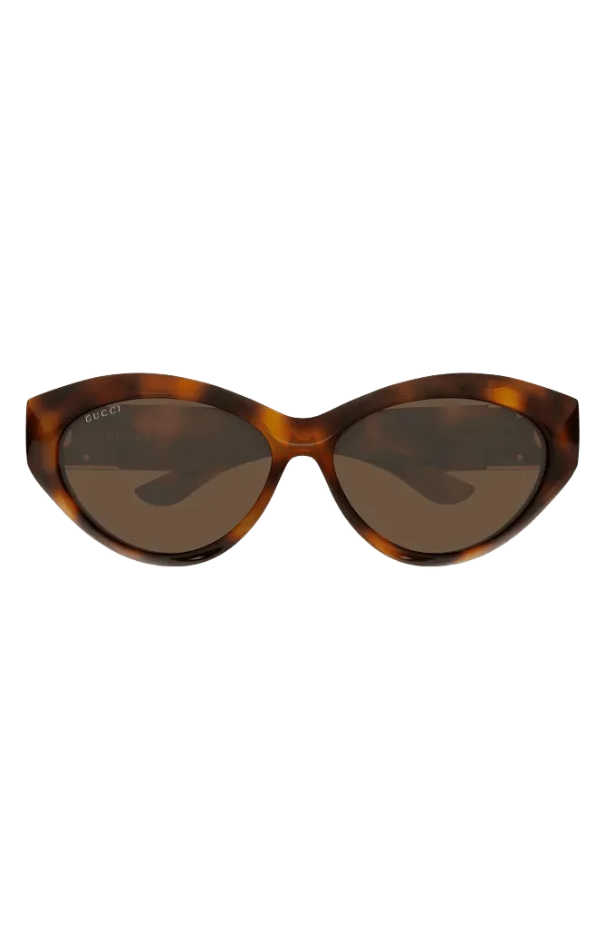 GG2269S 64mm Oversize Gradient Polarized Cat Eye Sunglasses
