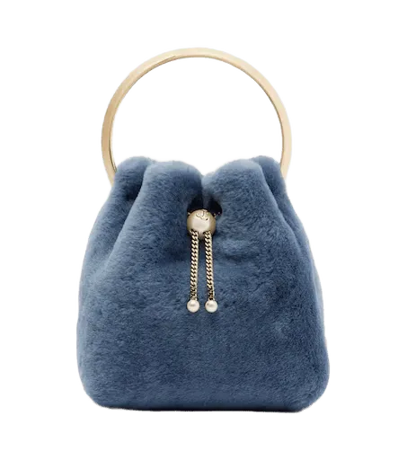 Bon Bon Small shearling top-handle bag