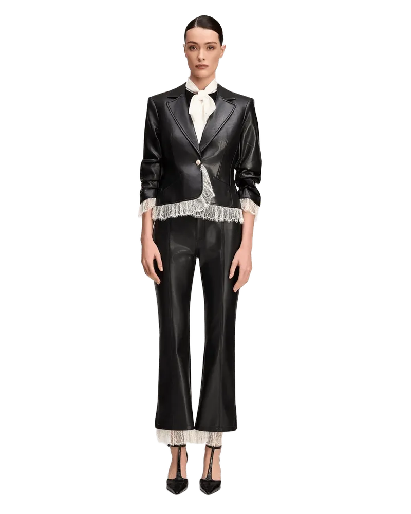 Vegan Leather Le Petit Roxie Blazer