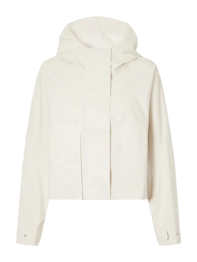 Rain Chaser cropped hooded shell jacket