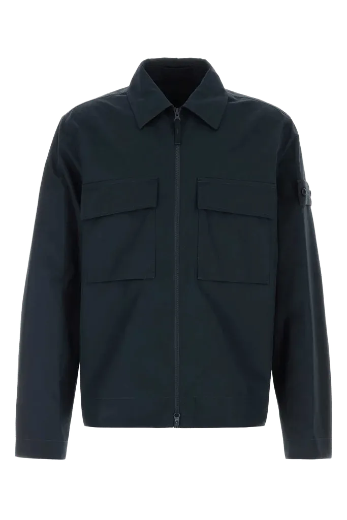 Stone Island Utility Cargo Jacket — Navy