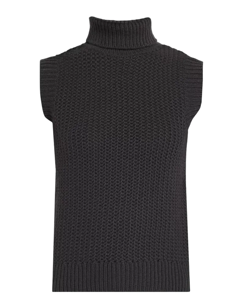 Cashmere Sleeveless Turtleneck Sweater