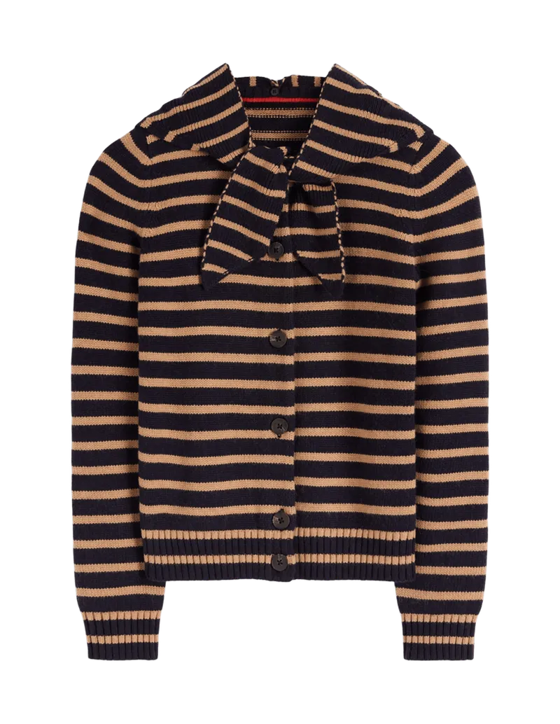 Lydia Tie Neck Knit Cardigan