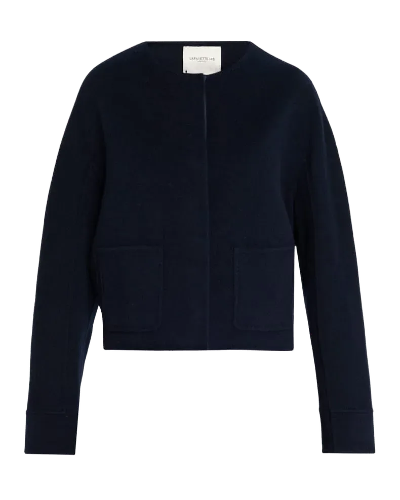 Crewneck Wool-Cashmere Jacket