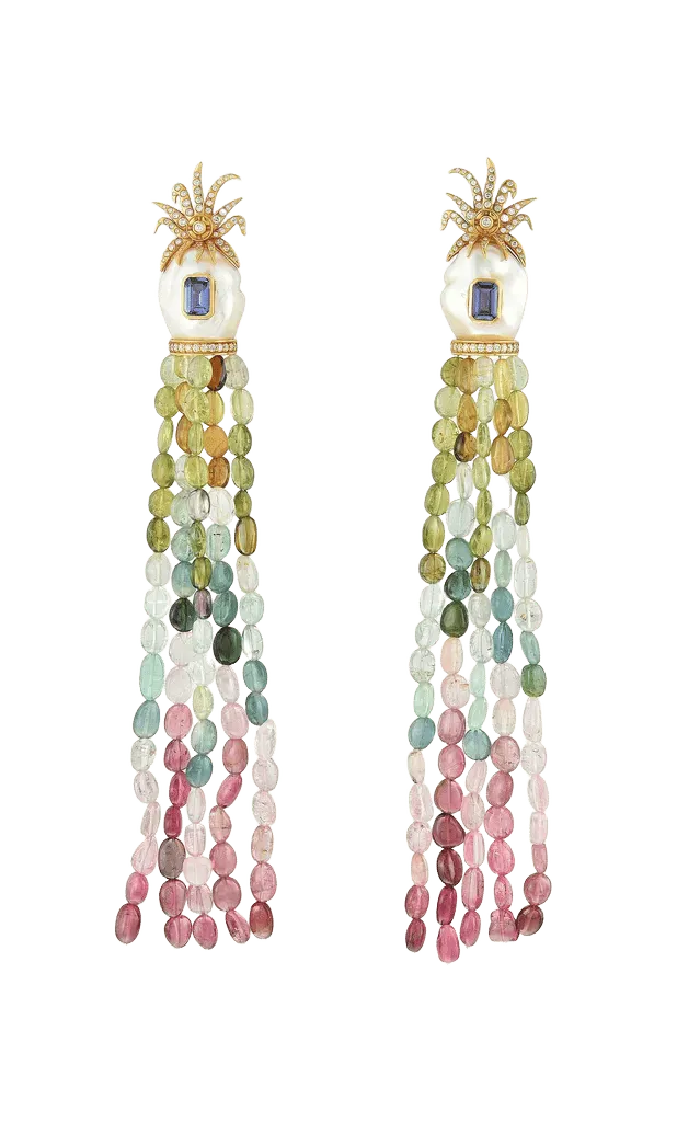 18k Yellow Gold Pina Cool-Ada Earrings
