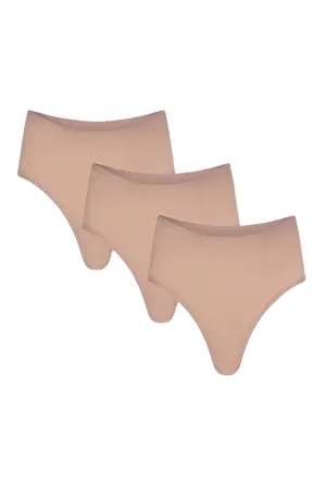 Base High Rise Brief in Buff (Pack)
