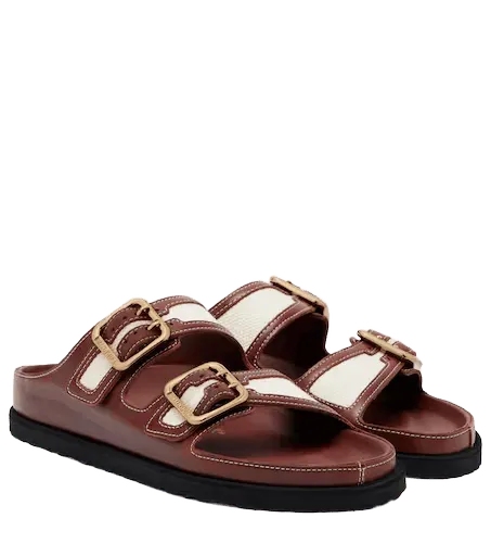 Arizona leather and canvas sandals