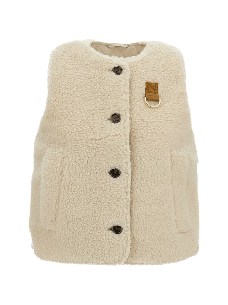 Bowes fleece-texture gilet
