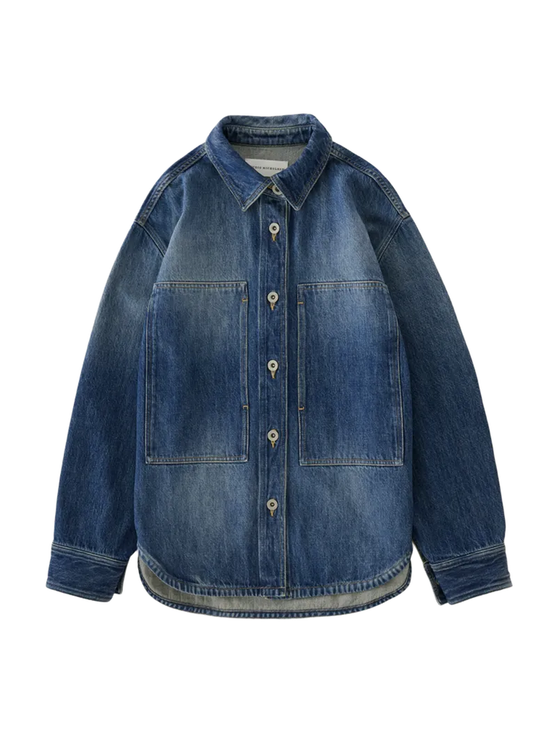 Paso Denim Shirt in Thrashed Indigo Wash
