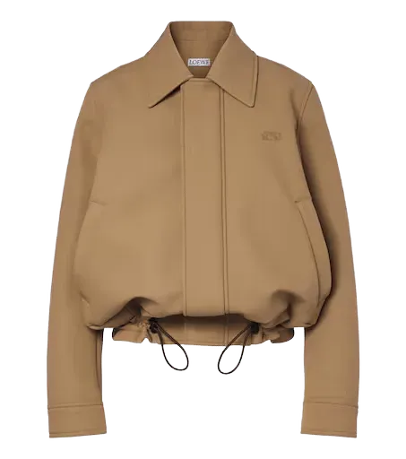 Double L cotton blouson jacket