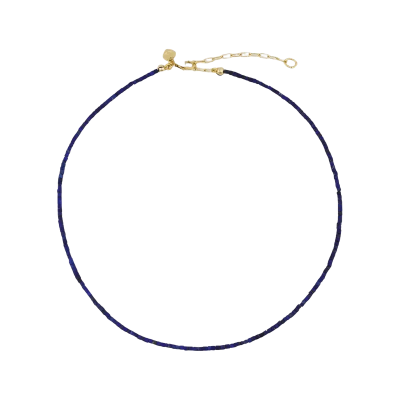 Teeny Lapis Lazuli Gemstone Necklace