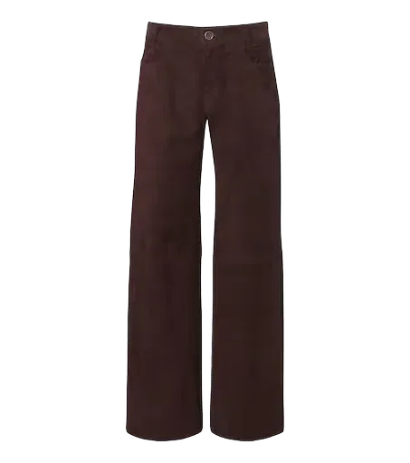 Lilou Ten suede wide-leg pants