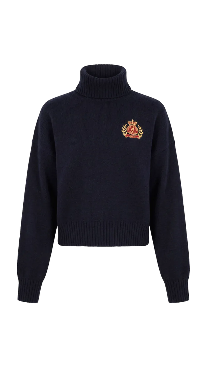 NY Crest Wool Turtleneck