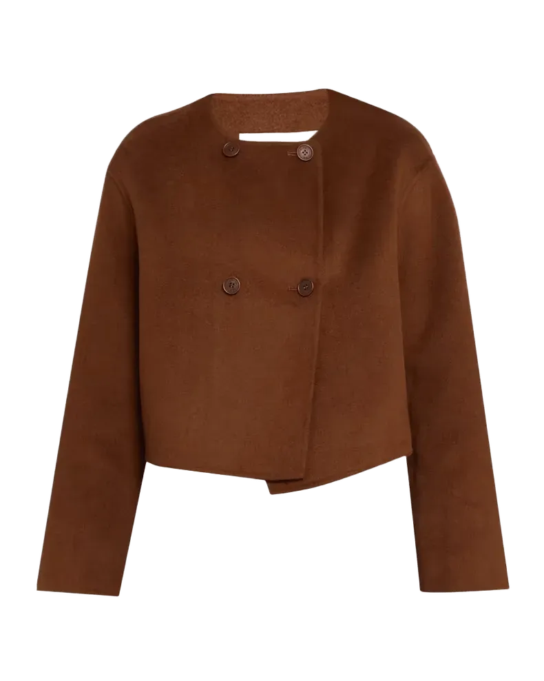 Floren Cropped Double-Breasted Jacket