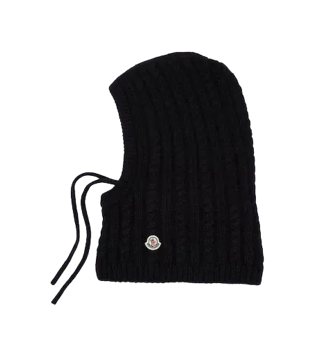 Cable-knit alpaca and wool-blend balaclava