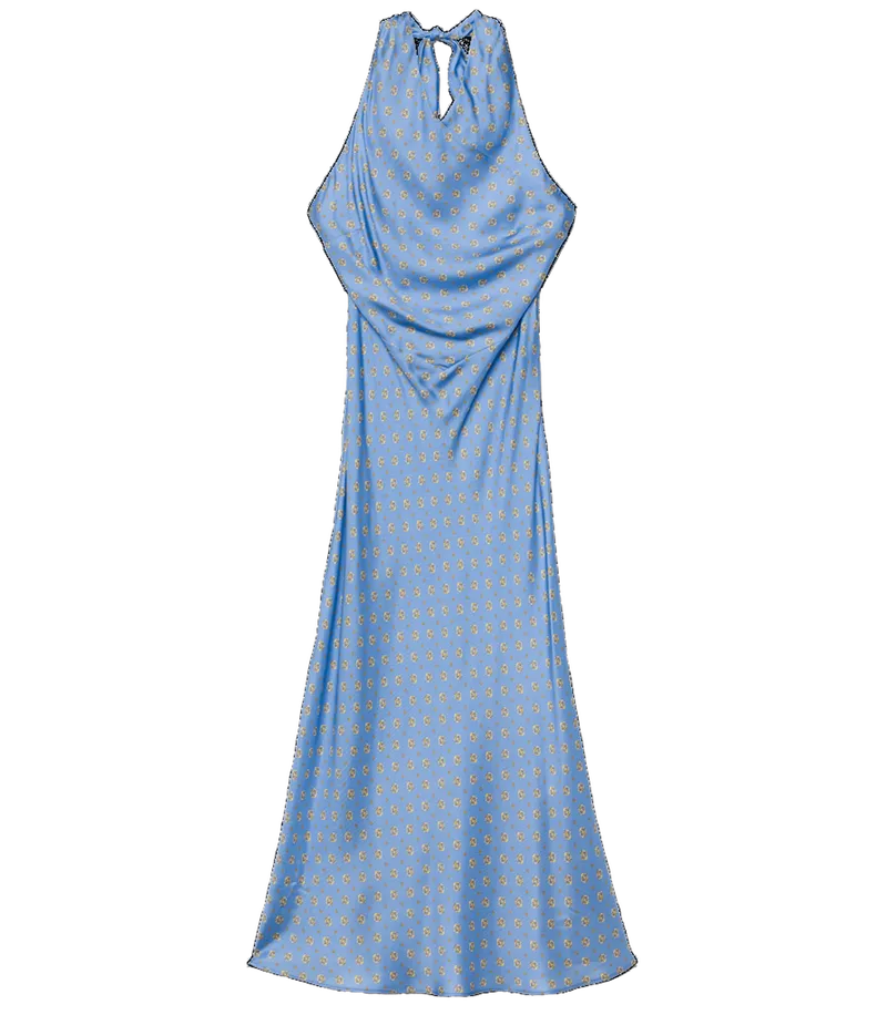 Noemie Dress - Periwinkle Cadiz Foulard