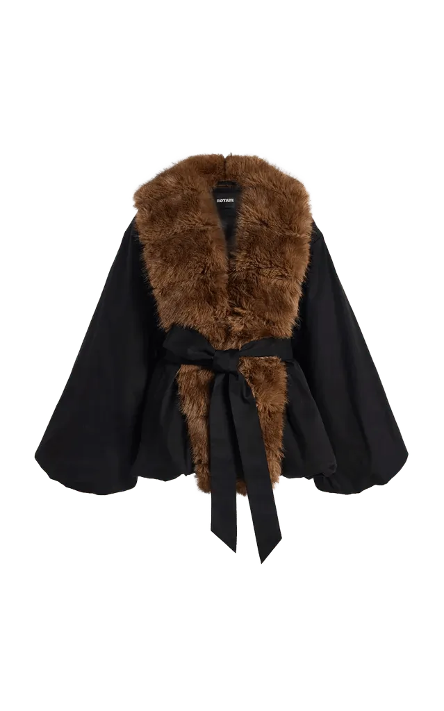 Faux Fur Collar Jacket