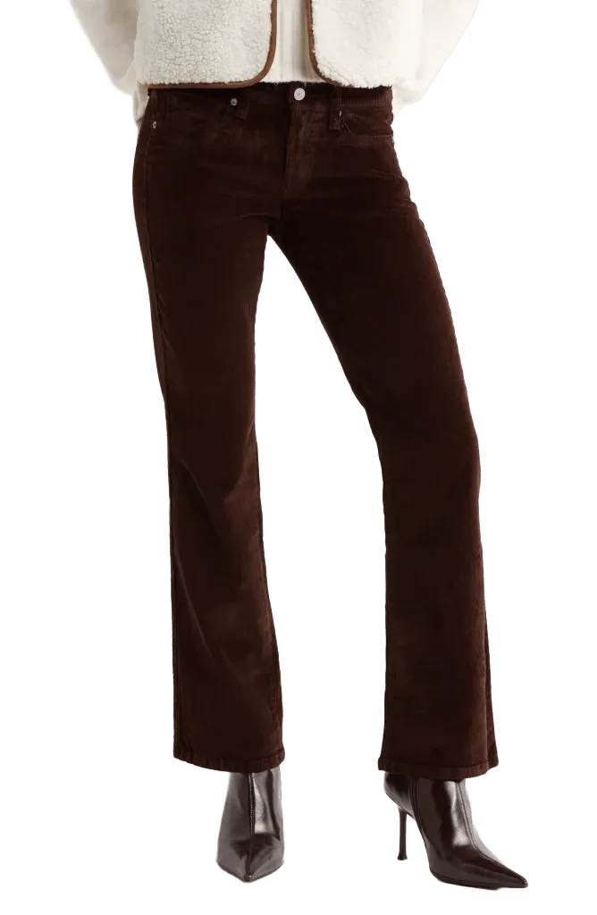 Mid Rise Corduroy Bootcut Jeans