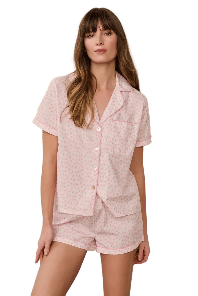 Midnight Haze Polo PJ Short Set