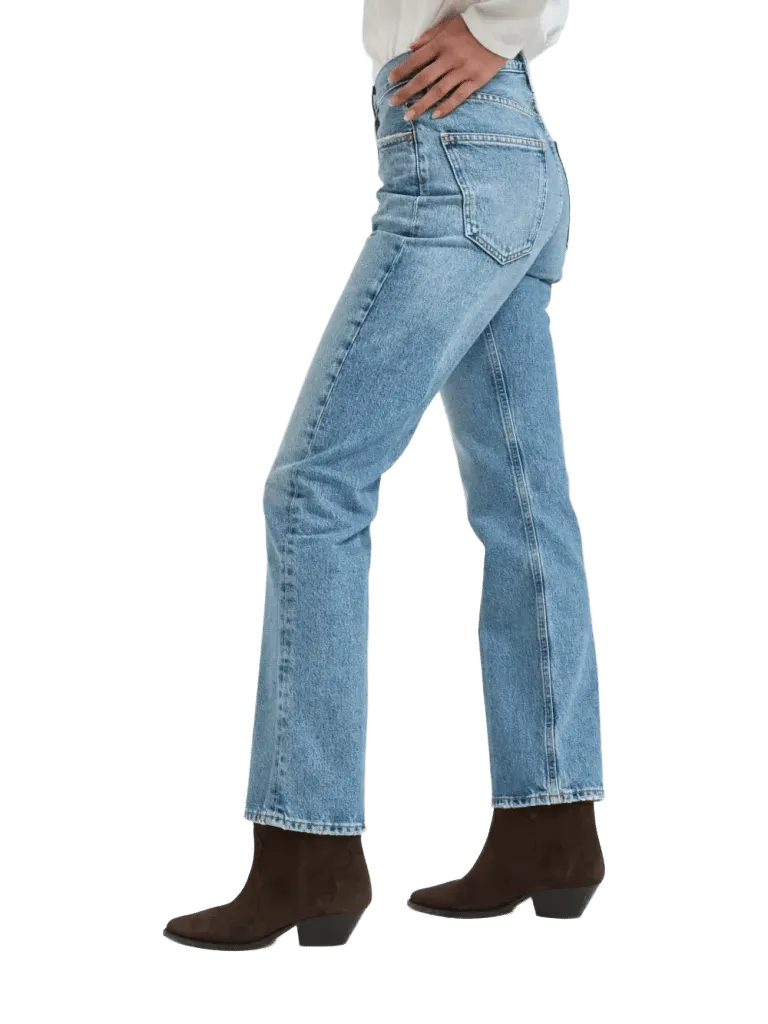 AGOLDE distressed straight-leg jeans