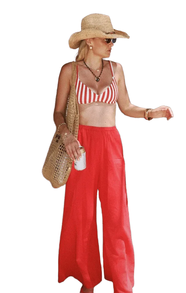 Easygoing Pants ~ Sundried Tomato Linen