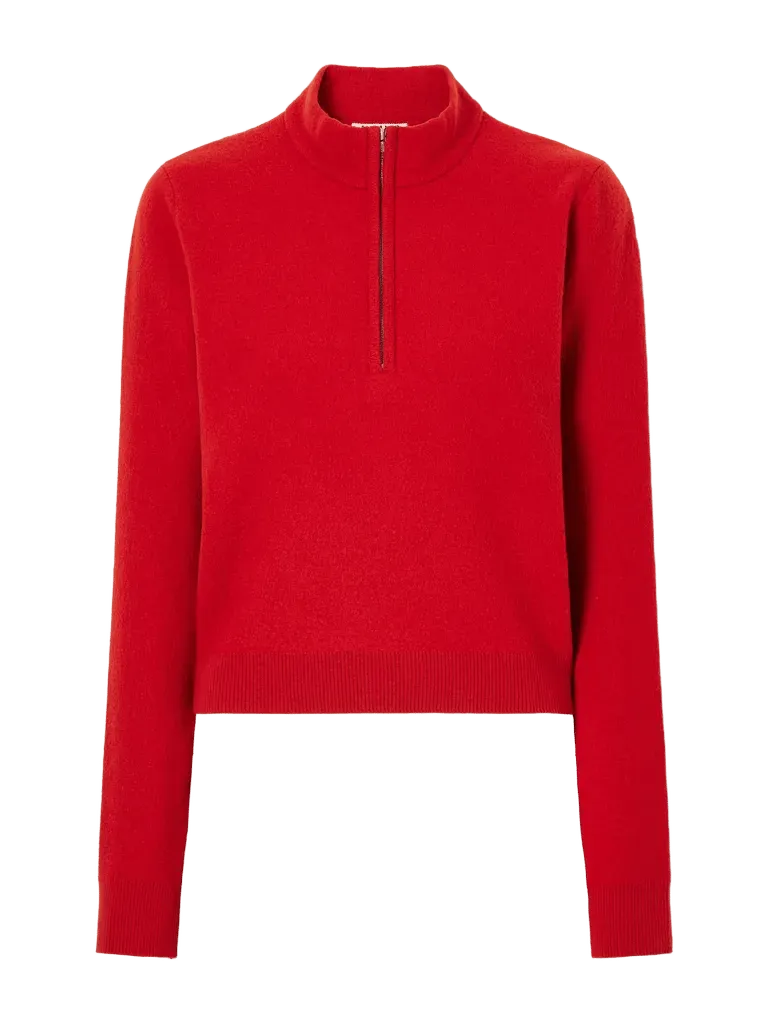 Wool half-zip sweater