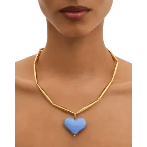 Cuore Necklace - Cornflower