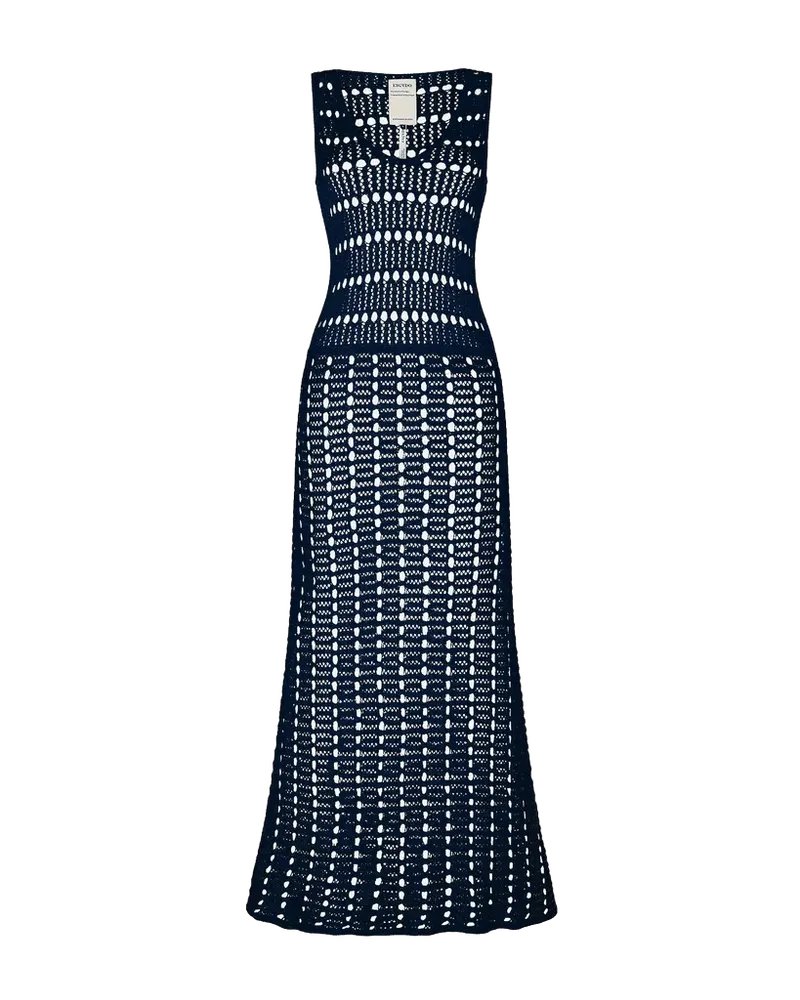 MISHI Sleevless Midi Dress | Navy