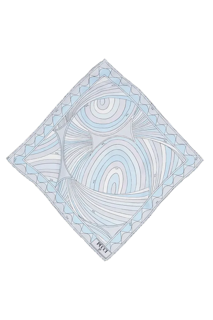 Iride Print Small Silk Scarf