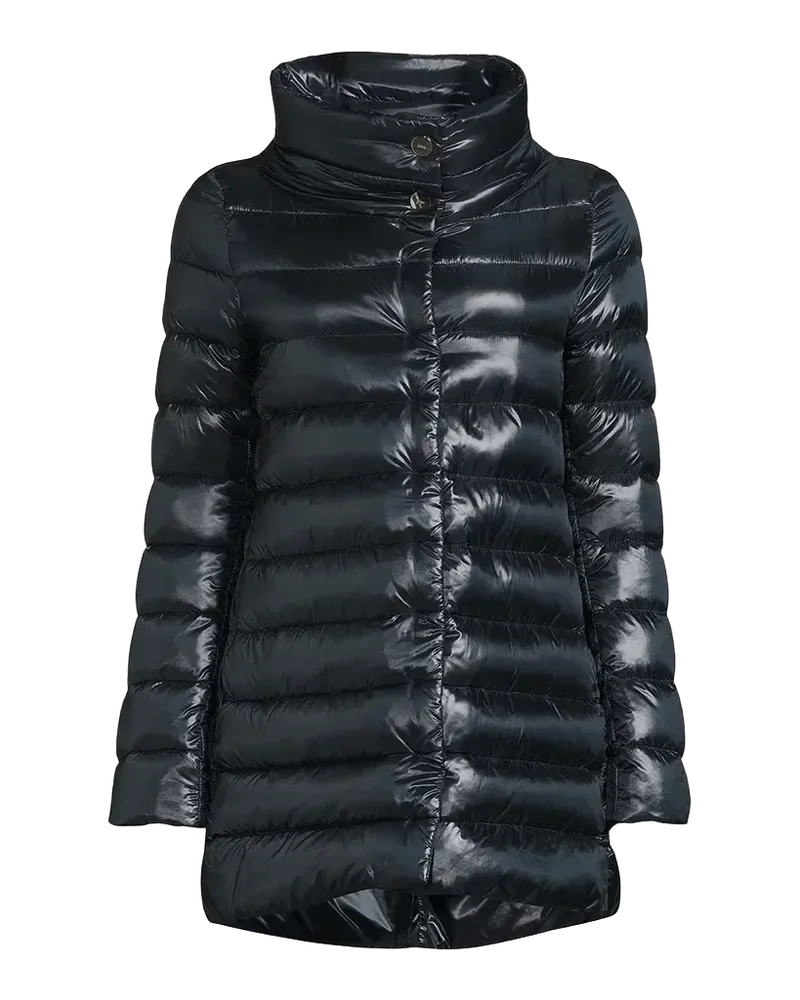 Amelia Water-Resistant Ultralight Nylon A-Line Puffer Jacket